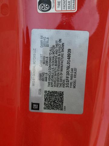2020 CHEVROLET CAMARO LZ - 1G1FF1R76L0148939