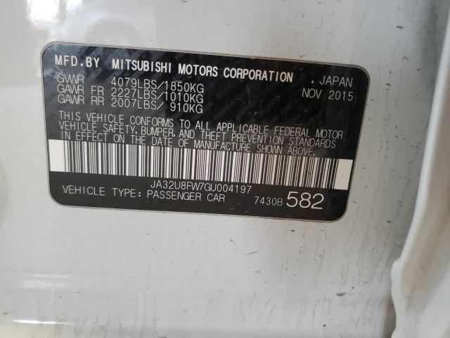 2016 MITSUBISHI LANCER GT JA32U8FW7GU004197