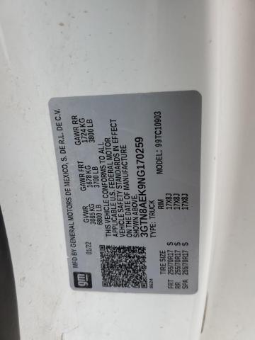 2022 GMC SIERRA LIM - 3GTN8AEK9NG170259