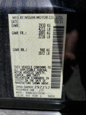 2015 NISSAN ALTIMA 2.5 - 1N4AL3APXFC297252