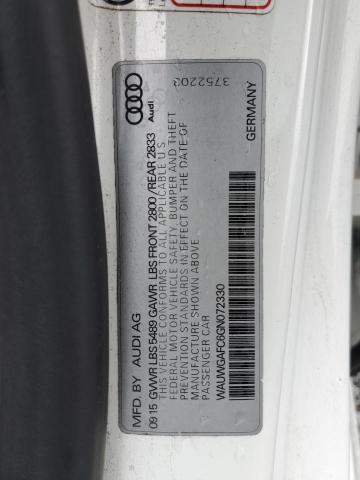 2016 AUDI A7 PREMIUM WAUWGAFC6GN072330