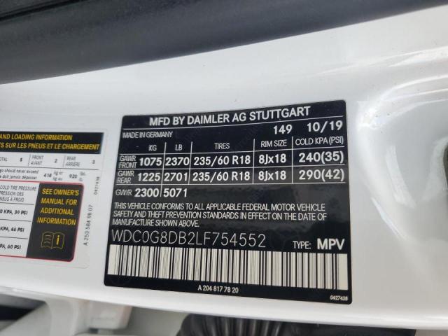 2020 MERCEDES-BENZ GLC 300 - WDC0G8DB2LF754552