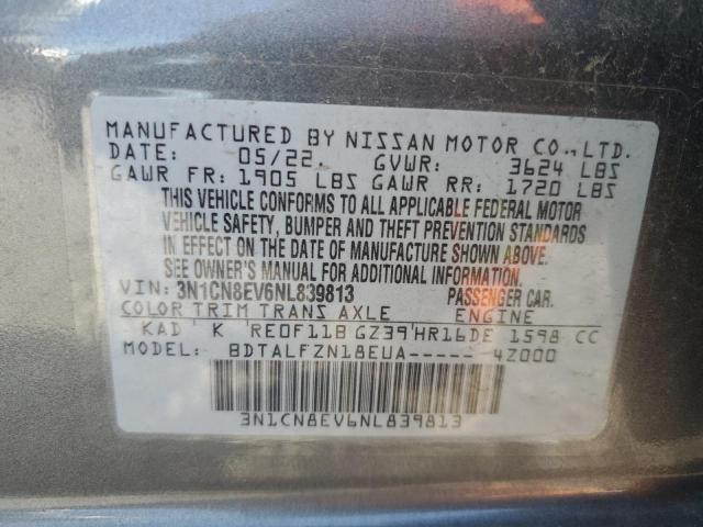 2022 NISSAN VERSA SV - 3N1CN8EV6NL839813