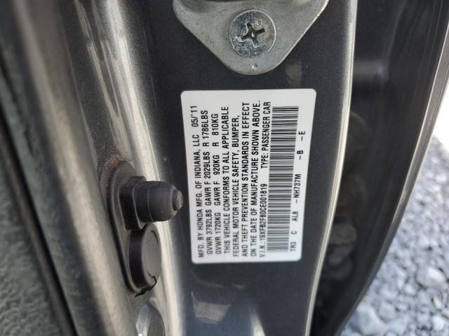2012 HONDA CIVIC EX - 19XFB2F80CE001819