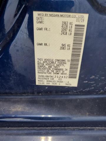 2019 NISSAN ALTIMA S - 1N4BL4BV3KC212432