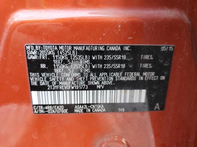 2015 TOYOTA RAV4 LIMIT - 2T3YFREV0FW191773