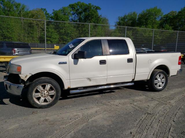 FORD F150 SUPER 2008 white crew pic flexible fuel 1FTPW14V88FC29804 photo #1