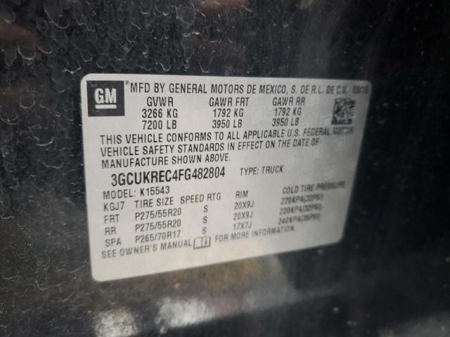 2015 CHEVROLET SILVERADO - 3GCUKREC4FG482804