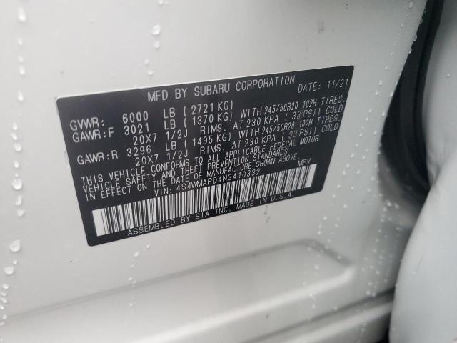 2022 SUBARU ASCENT LIM 4S4WMAPD4N3410332