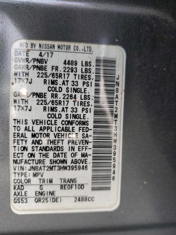 2017 NISSAN ROGUE S - JN8AT2MT3HW395946
