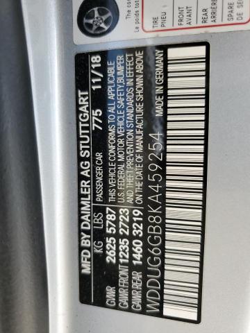2019 MERCEDES-BENZ S 450 WDDUG6GB8KA459254