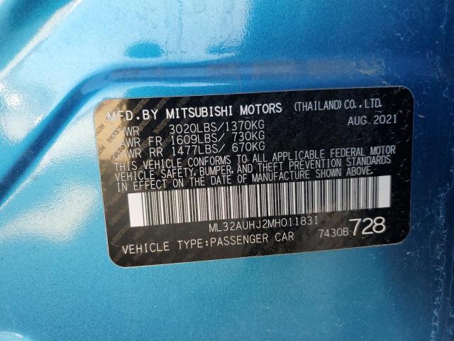 2021 MITSUBISHI MIRAGE ES - ML32AUHJ2MH011831