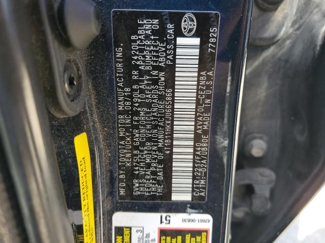 2018 TOYOTA CAMRY L - 4T1B11HKXJU665866