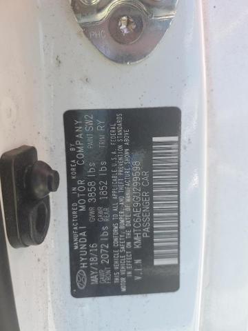 2016 HYUNDAI VELOSTER T - KMHTC6AE9GU299598