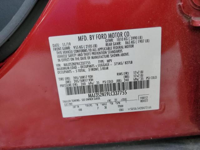 2020 FORD ECOSPORT T - MAJ3S2KE9LC337755