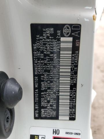 2015 TOYOTA COROLLA L - 2T1BURHE1FC259273