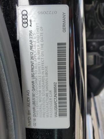 2018 AUDI A6 PREMIUM WAUG8AFC7JN088562