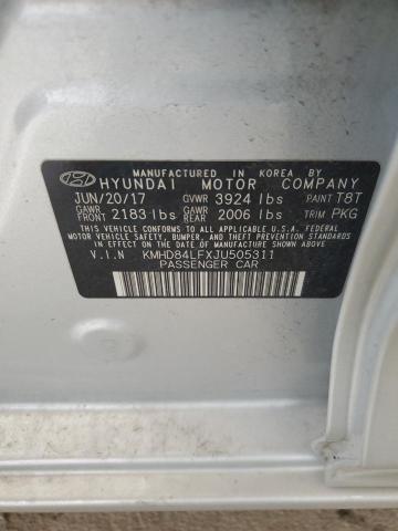 2018 HYUNDAI ELANTRA SE - KMHD84LFXJU505311