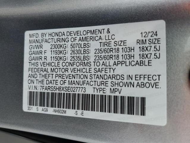 2025 HONDA CR-V SPORT 7FARS5H8XSE027773