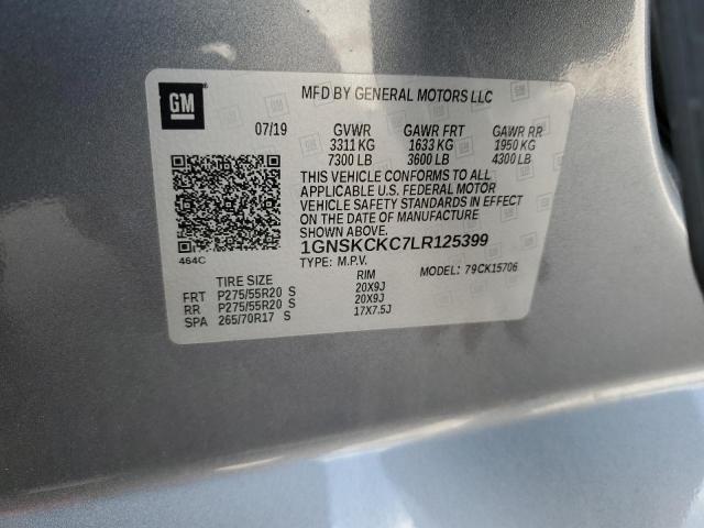 2020 CHEVROLET TAHOE K150 - 1GNSKCKC7LR125399