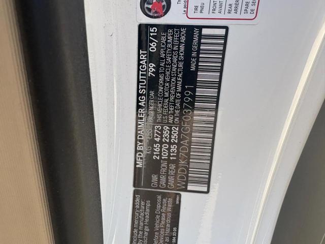 2016 MERCEDES-BENZ SL 550 WDDJK7DA7GF037991