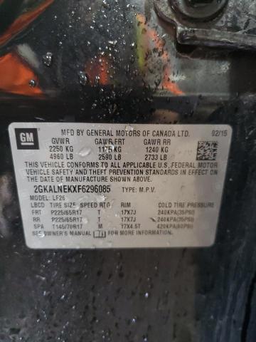 2015 GMC TERRAIN SL - 2GKALNEKXF6296085