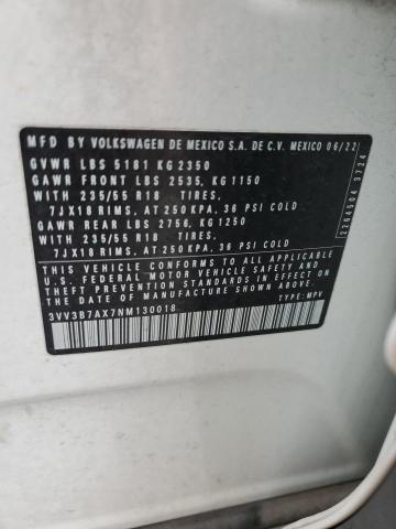 2022 VOLKSWAGEN TIGUAN SE - 3VV3B7AX7NM130018