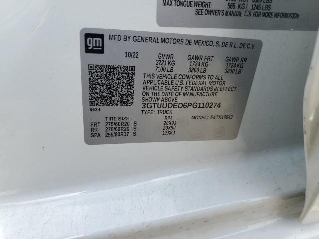 2023 GMC SIERRA K15 - 3GTUUDED6PG110274