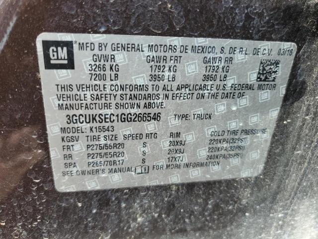 2016 CHEVROLET SILVERADO - 3GCUKSEC1GG266546