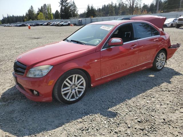 MERCEDES-BENZ C 300 2009 red  gas WDDGF54X19R053399 photo #1