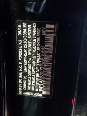 2017 PORSCHE CAYENNE - WP1AA2A2XHKA80550