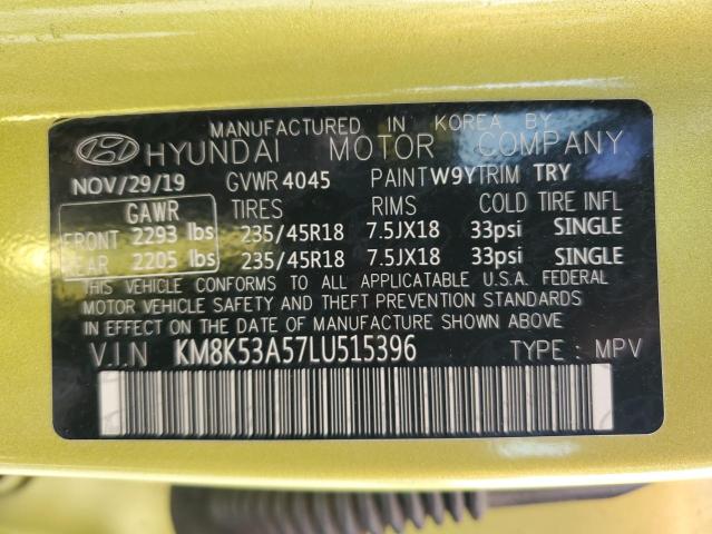 2020 HYUNDAI KONA ULTIM KM8K53A57LU515396