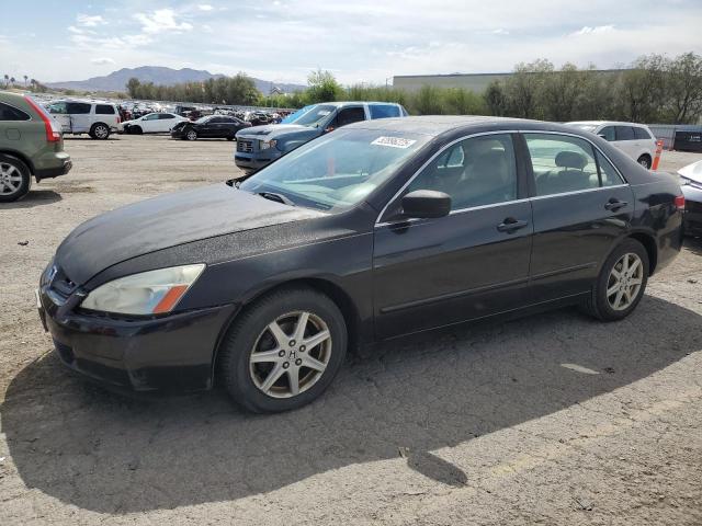 HONDA ACCORD EX 2004 black  gas 1HGCM66504A059252 photo #1