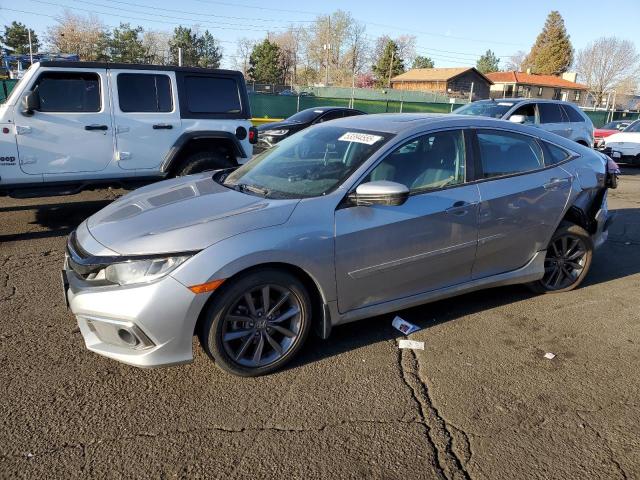 HONDA CIVIC EX 2020 silver  gas 19XFC1F36LE016708 photo #1