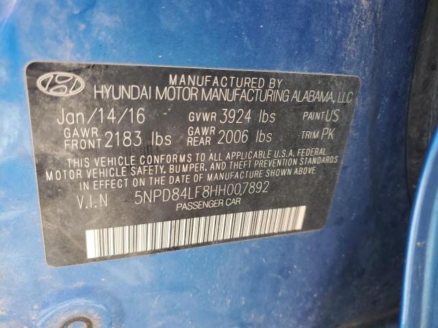 2017 HYUNDAI ELANTRA SE - 5NPD84LF8HH007892