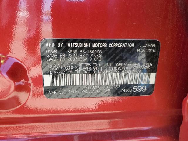 2016 MITSUBISHI LANCER ES JA32U2FU8GU003653
