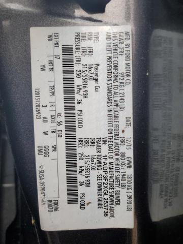 2016 FORD FOCUS SE - 1FADP3F2XGL253736