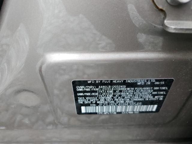 2016 SUBARU FORESTER 2 - JF2SJADC4GH438548