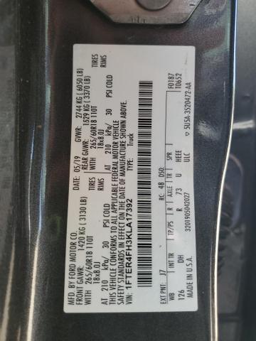 2019 FORD RANGER XL 1FTER4FH3KLA17392
