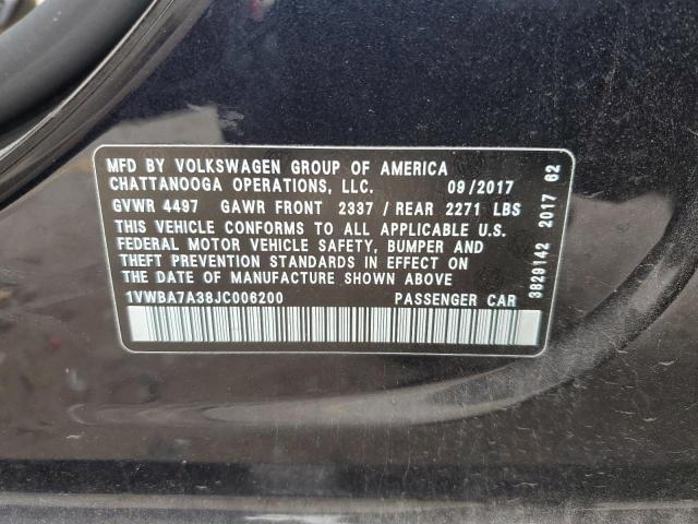 2018 VOLKSWAGEN PASSAT SE - 1VWBA7A38JC006200