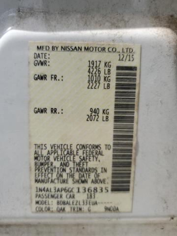 2016 NISSAN ALTIMA 2.5 - 1N4AL3AP6GC136835