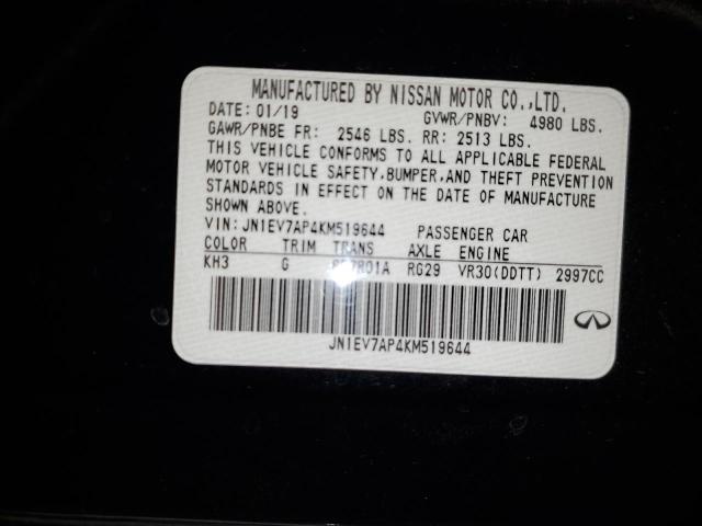 2019 INFINITI Q50 LUXE - JN1EV7AP4KM519644