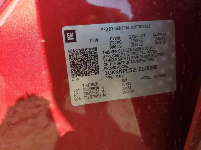 2020 GMC ACADIA DEN 1GKKNPLS2LZ126980