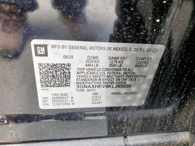 2019 CHEVROLET EQUINOX LS - 3GNAXHEV6KL395656
