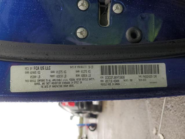 2019 DODGE CHALLENGER 2C3CDZFJ6KH716636