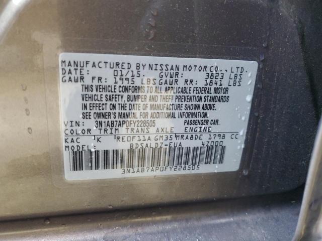 2015 NISSAN SENTRA S - 3N1AB7AP0FY228505