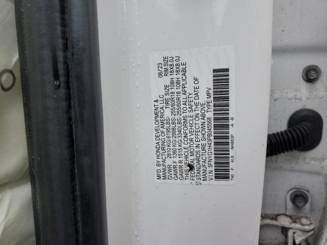 2023 HONDA PILOT EXL 5FNYG1H43PB045568