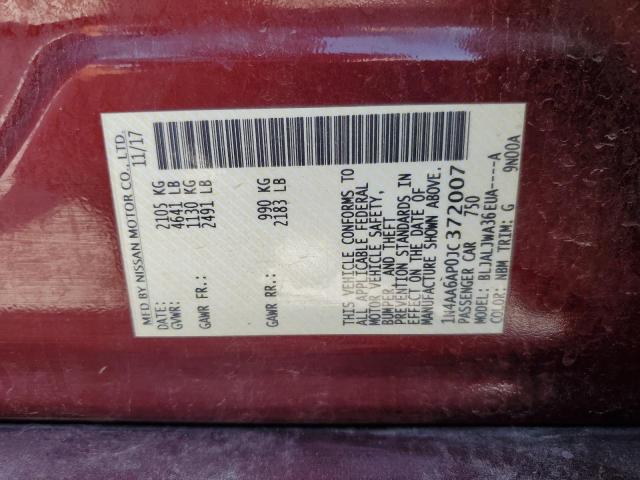 2018 NISSAN MAXIMA 3.5 - 1N4AA6AP0JC372007