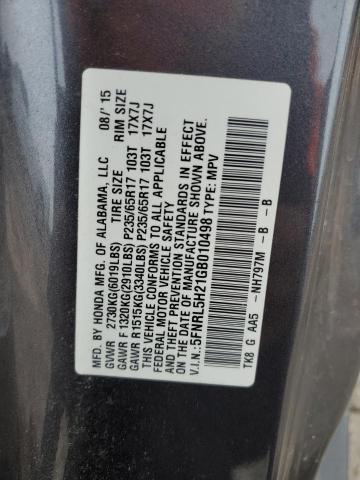 2016 HONDA ODYSSEY LX - 5FNRL5H21GB010498