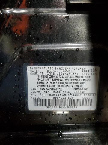 2017 NISSAN SENTRA S - 3N1AB7AP2HY263288